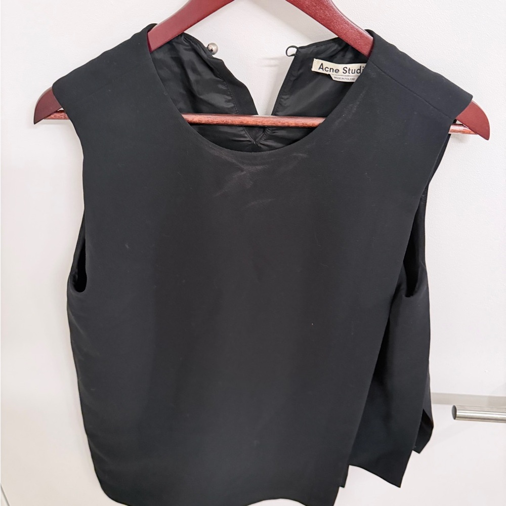 Acne Studio Black Sleeveless Blouse